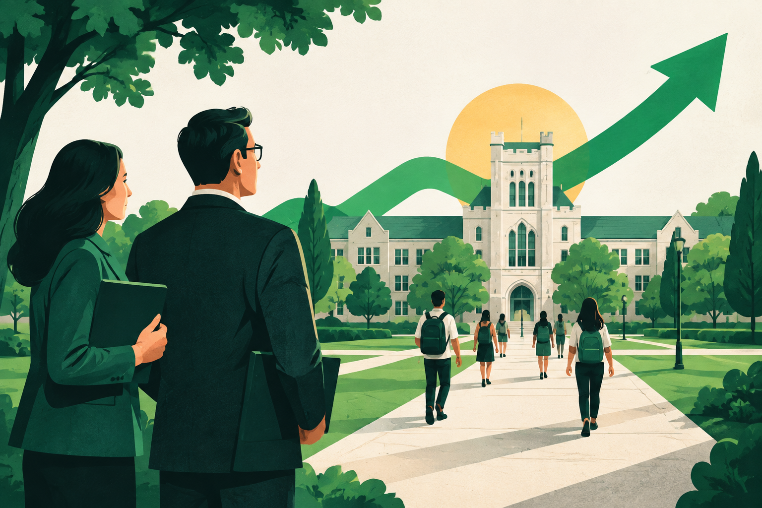 Editorial illustration for Marketing Agencies for Private Schools (2026 Guide)