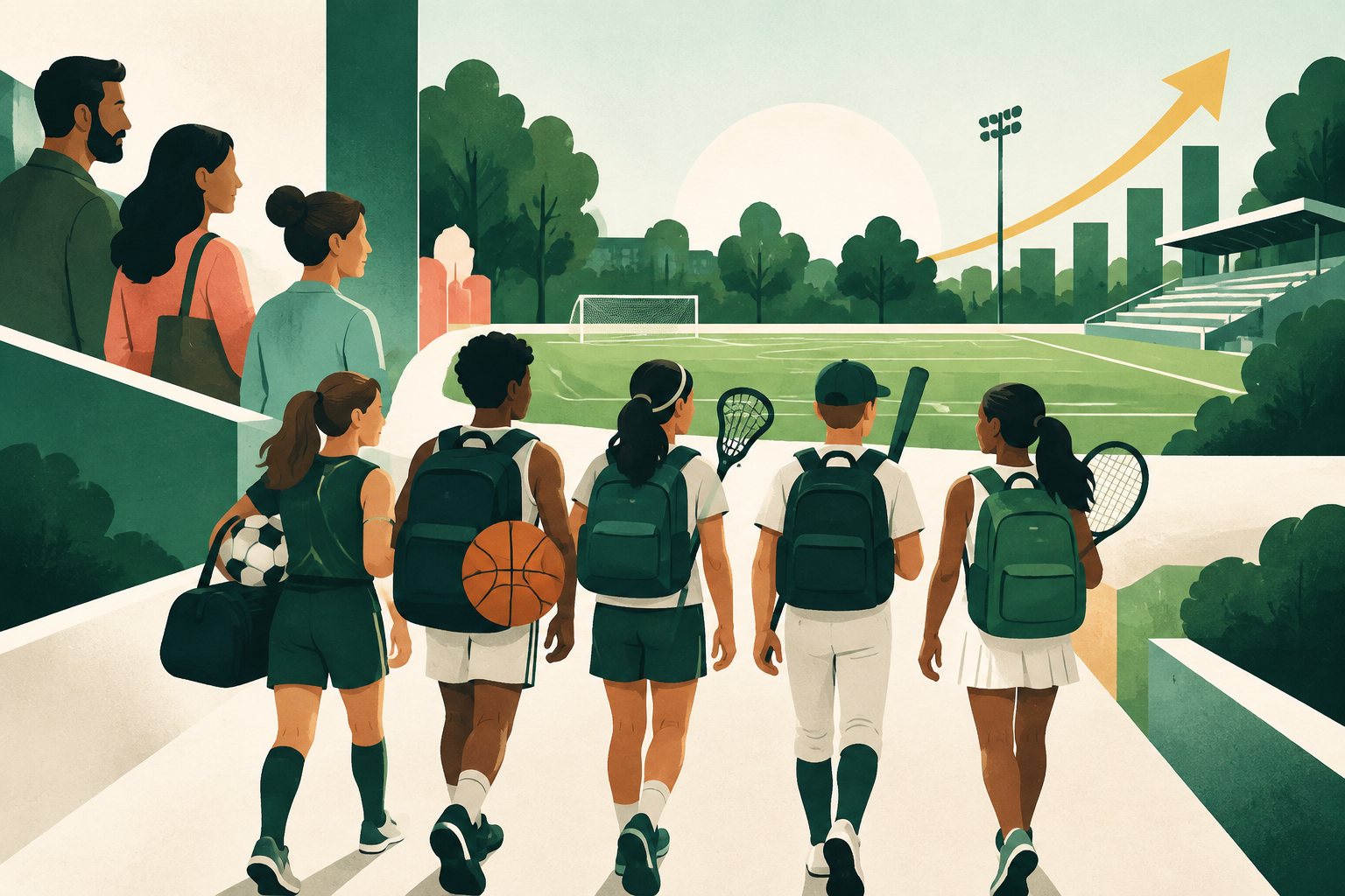 Editorial illustration for Marketing Agency for Youth Sports Programs in 2026