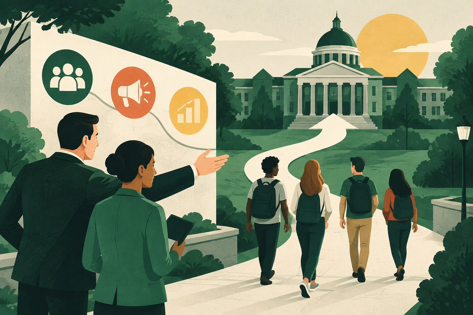 Editorial illustration for Marketing Companies for Schools: A 2026 Guide