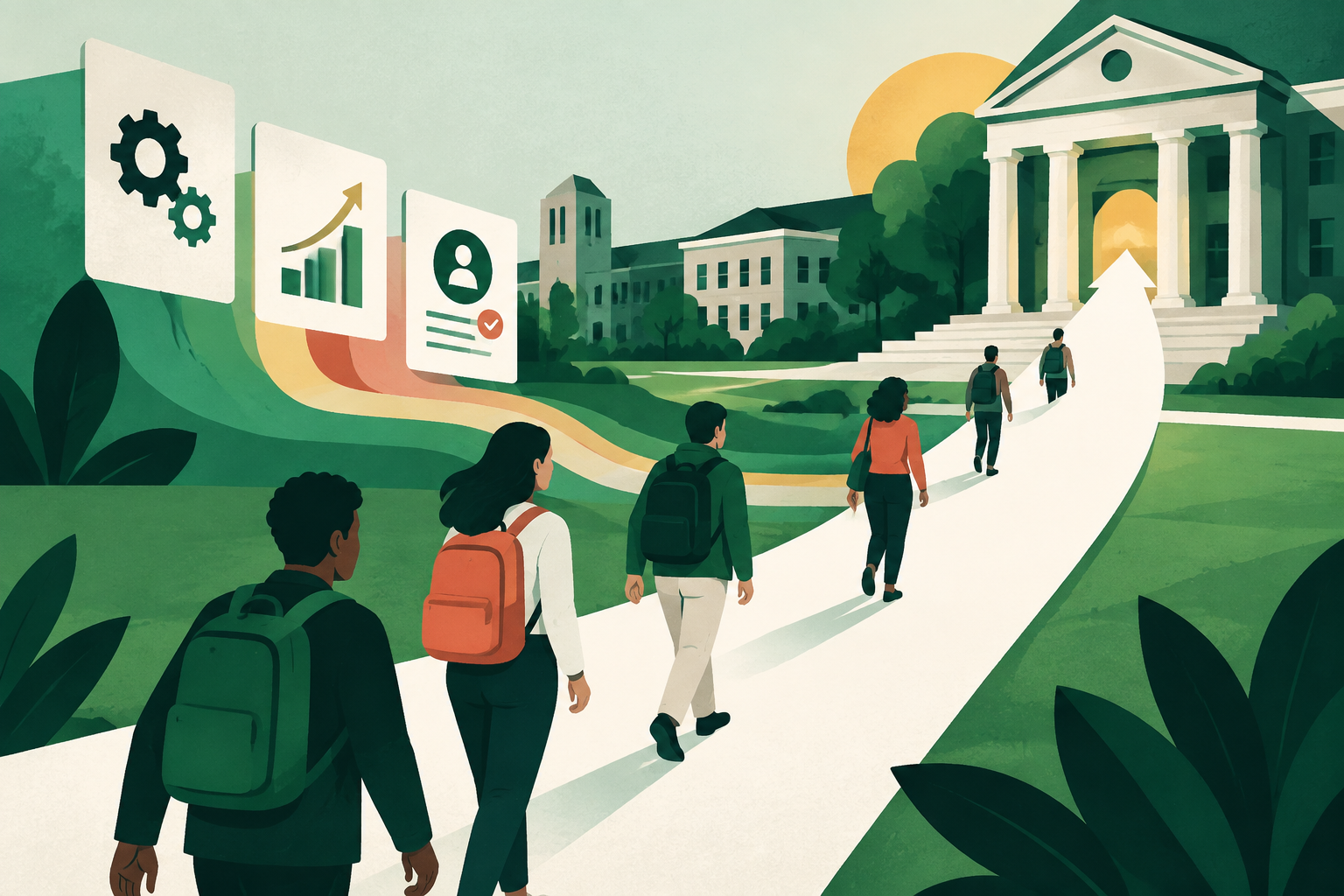 Editorial illustration for Program Enrollment: Systems, Strategies & Growth