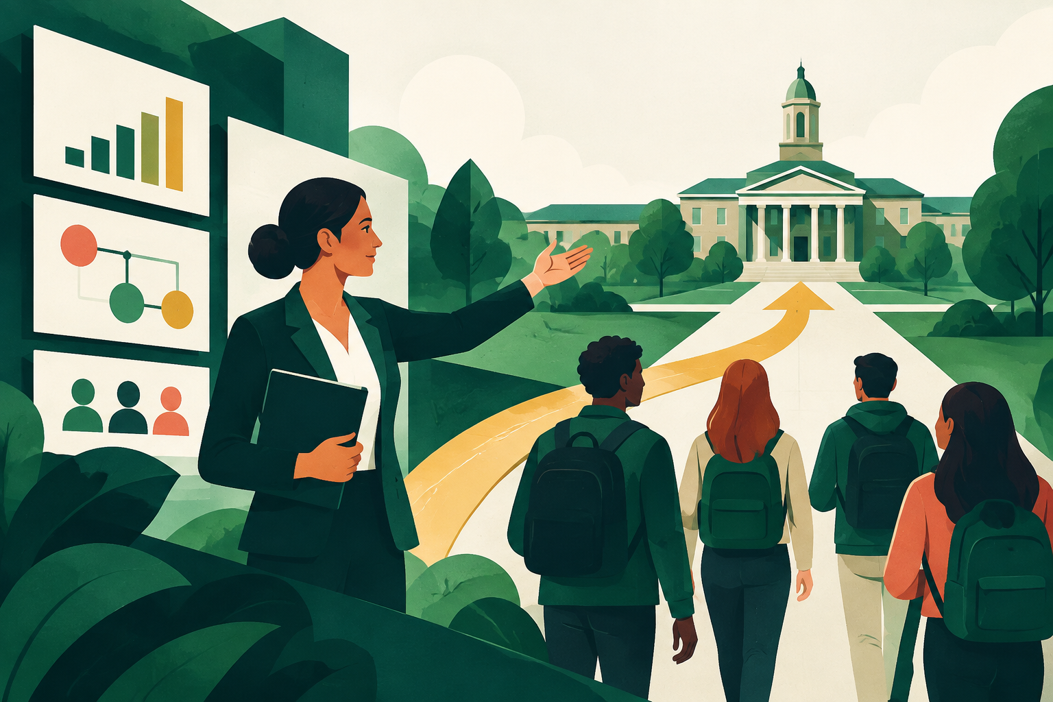 Editorial illustration for School Enrollment Consulting: A Complete Guide