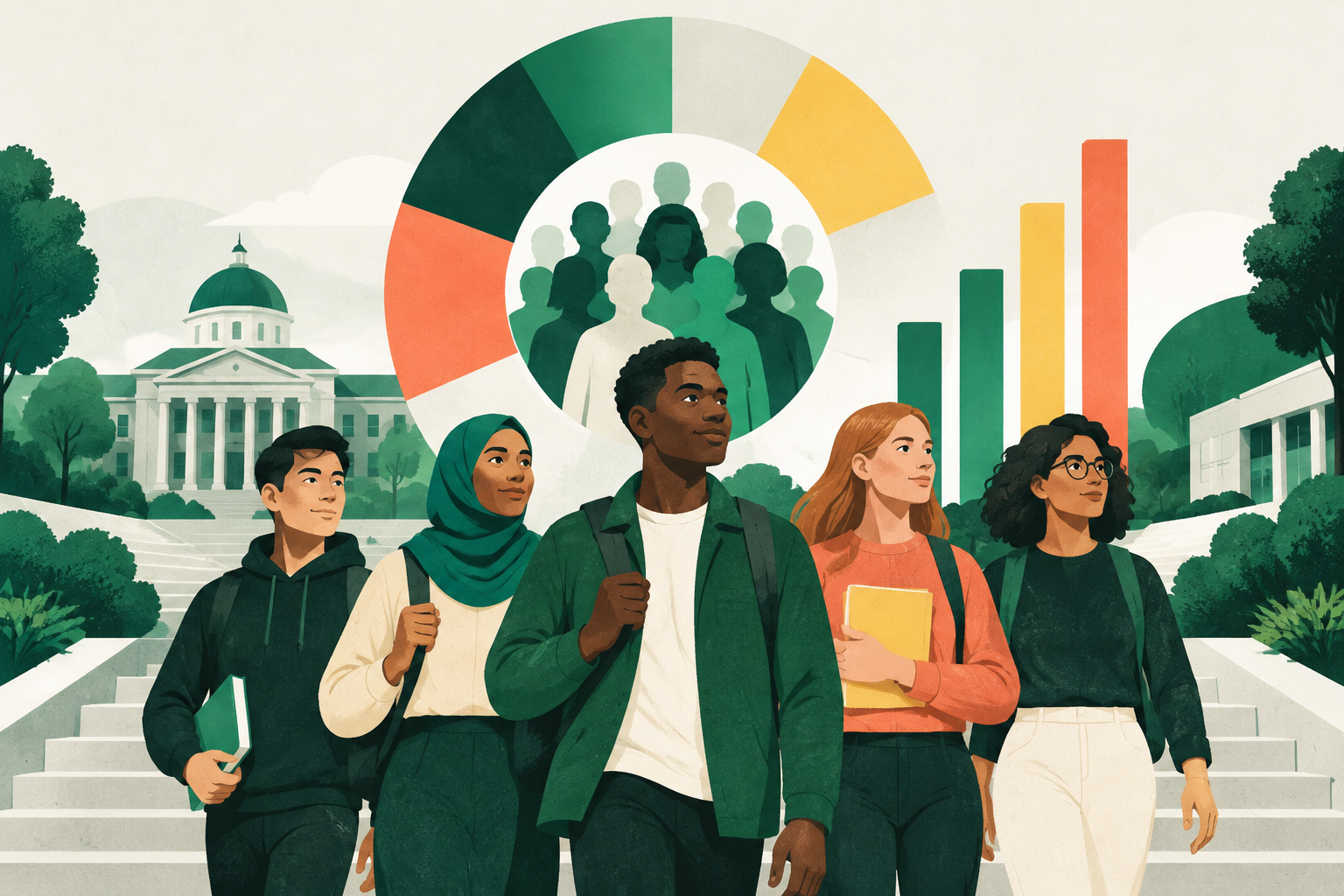 Editorial illustration for Student Demographics: Enrollment Data for 2026
